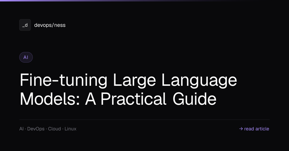 Fine-tuning Large Language Models: LoRA, QLoRA Guide 2024 | DevOpsNess